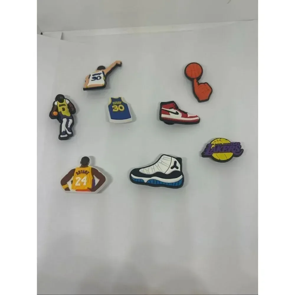 8-Piece Basketball Shoe Charms / Bag Charms